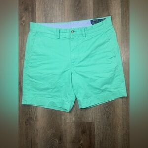 Ralph Lauren Men's Mint Green Flat Front Shorts